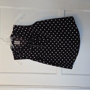 Sleeveless polka dot top